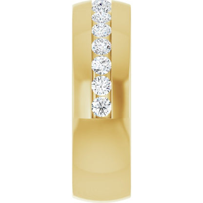 1 CTW Lab-Grown Diamond Band, 7.2 mm