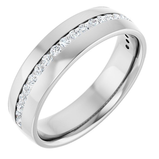 3/8 CTW Lab-Grown Diamond Band, 6 mm