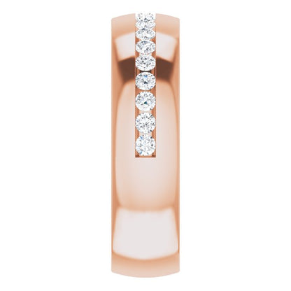 1/2 CTW Natural Diamond Band, 6.4 mm