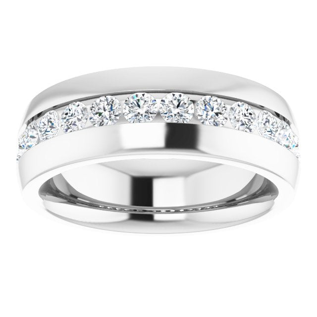 1 3/8 CTW Natural Diamond Band, 8 mm