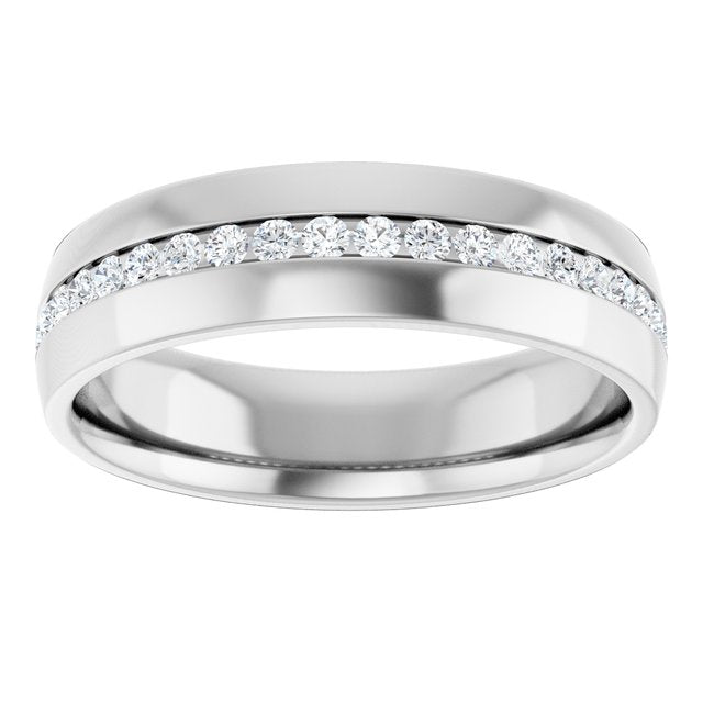 3/8 CTW Lab-Grown Diamond Band, 6 mm