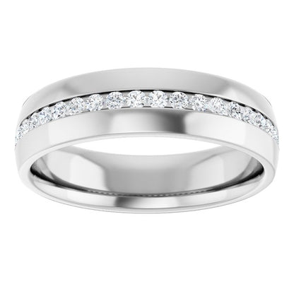 3/8 CTW Lab-Grown Diamond Band, 6 mm