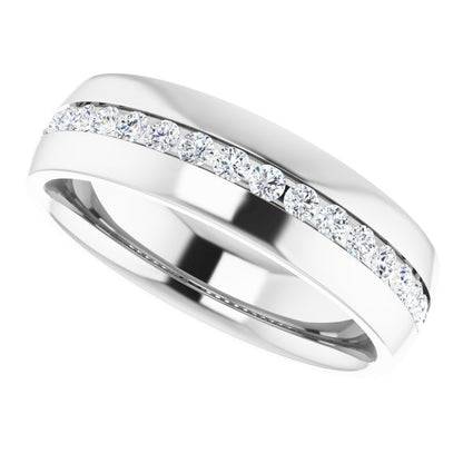1/2 CTW Natural Diamond Band, 6.4 mm