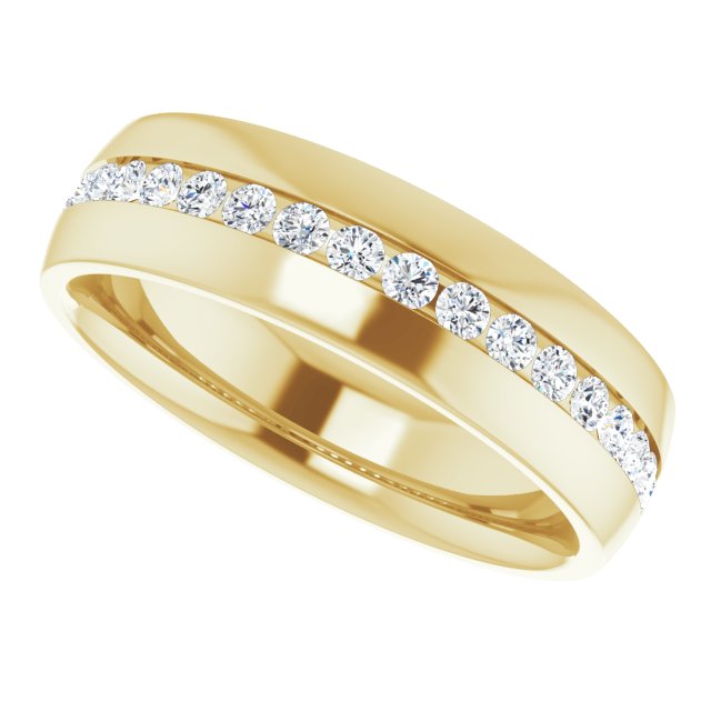 1/2 CTW Natural Diamond Band, 6.4 mm