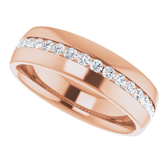 1/2 CTW Natural Diamond Band, 6.4 mm
