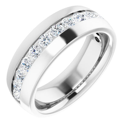 1 3/8 CTW Natural Diamond Band, 8 mm