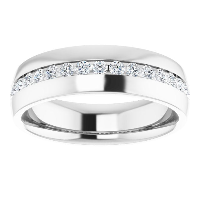 1/2 CTW Natural Diamond Band, 6.46 mm
