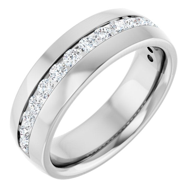 1 CTW Lab-Grown Diamond Band, 7.2 mm