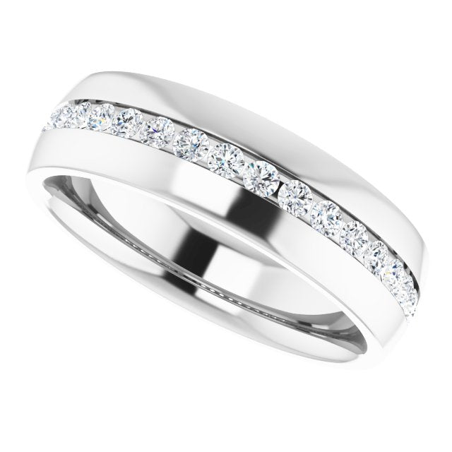1/2 CTW Natural Diamond Band, 6.46 mm