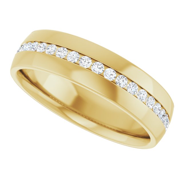 3/8 CTW Lab-Grown Diamond Band, 6 mm