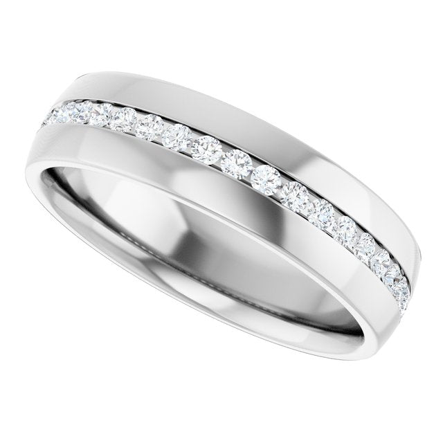 3/8 CTW Lab-Grown Diamond Band, 6 mm