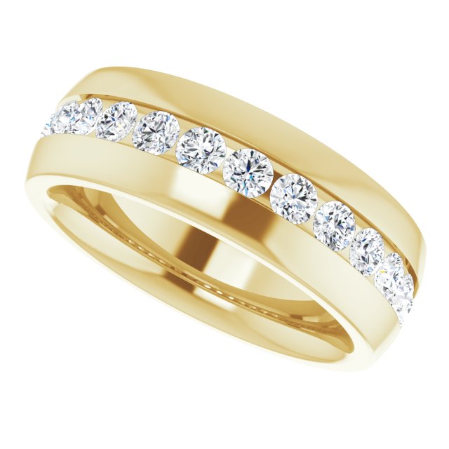 1 3/8 CTW Natural Diamond Band, 8 mm