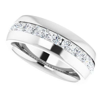 1 3/8 CTW Natural Diamond Band, 8 mm