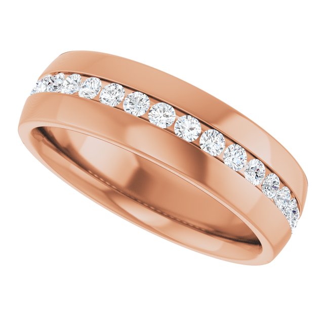 1/2 CTW Lab-Grown Diamond Band, 6.4 mm