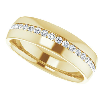 3/8 CTW Lab-Grown Diamond Band, 6 mm