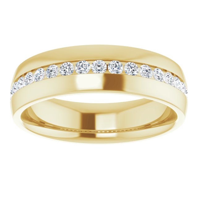 1/2 CTW Natural Diamond Band, 6.4 mm