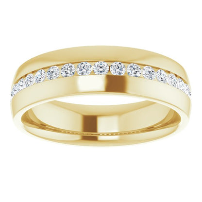 1/2 CTW Natural Diamond Band, 6.4 mm