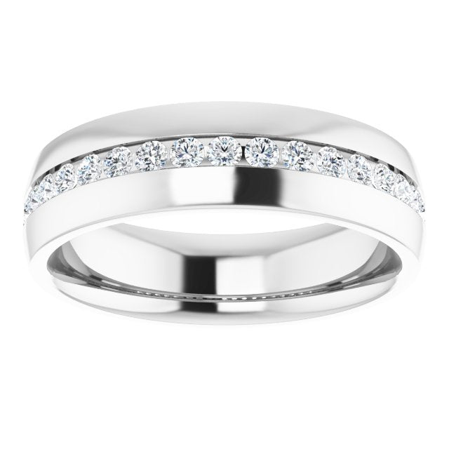 1/2 CTW Natural Diamond Band, 6.4 mm