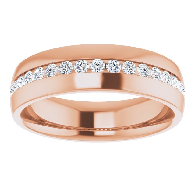 1/2 CTW Natural Diamond Band, 6.4 mm
