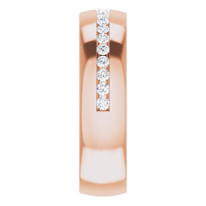 3/8 CTW Lab-Grown Diamond Band, 6 mm