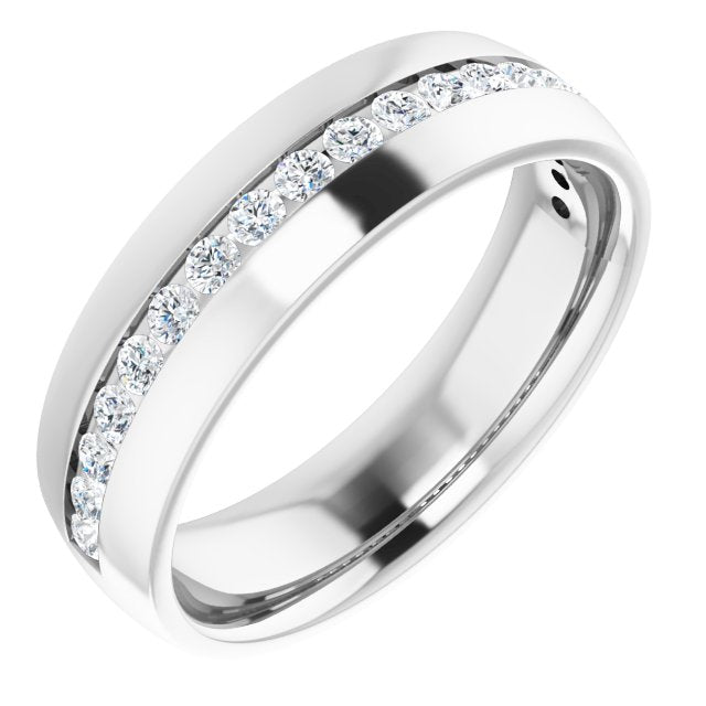 1/2 CTW Natural Diamond Band, 6.4 mm
