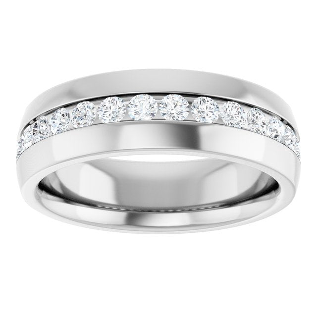 1 CTW Lab-Grown Diamond Band, 7.2 mm