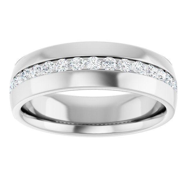 1/2 CTW Natural Diamond Band, 6.4 mm