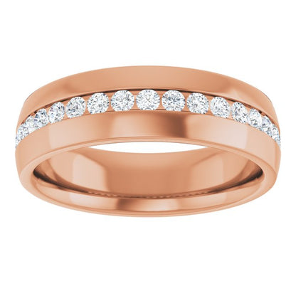 1/2 CTW Natural Diamond Band, 6.4 mm