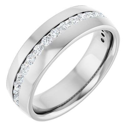 1/2 CTW Natural Diamond Band, 6.4 mm