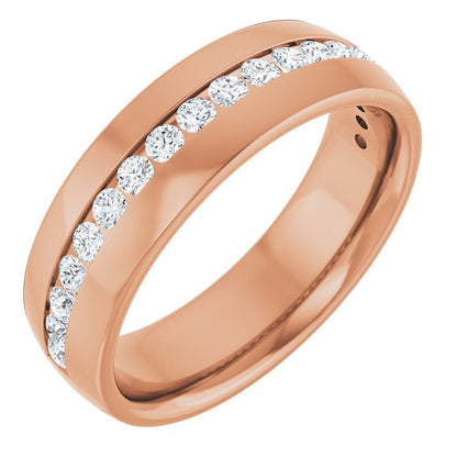 1/2 CTW Natural Diamond Band, 6.4 mm