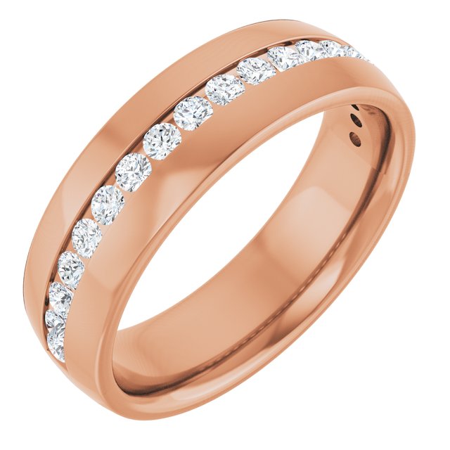 1/2 CTW Lab-Grown Diamond Band, 6.4 mm