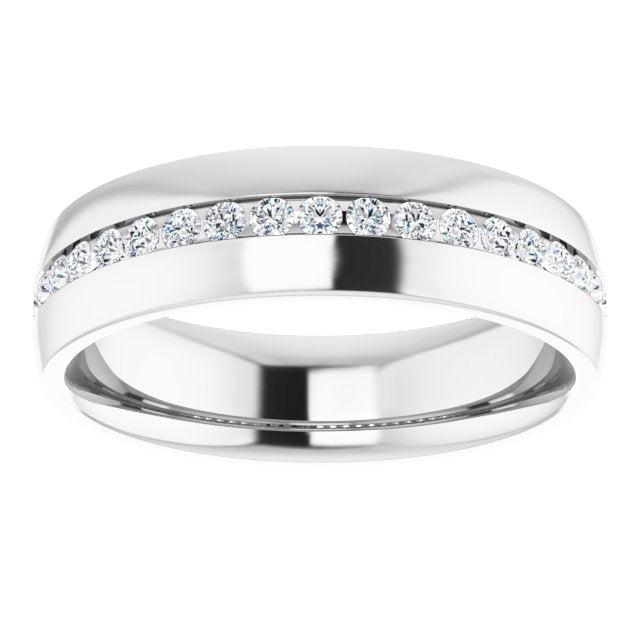 3/8 CTW Lab-Grown Diamond Band, 6 mm