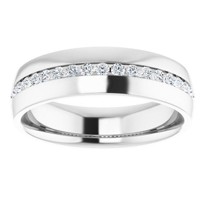 3/8 CTW Lab-Grown Diamond Band, 6 mm