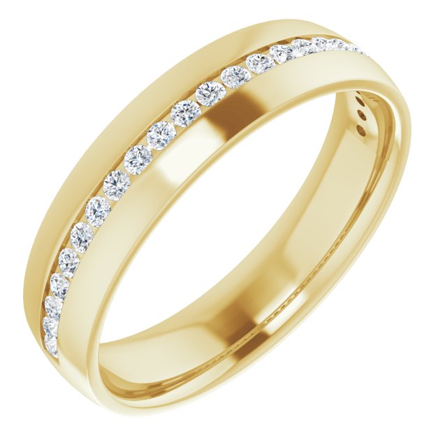 3/8 CTW Natural Diamond Band, 6 mm
