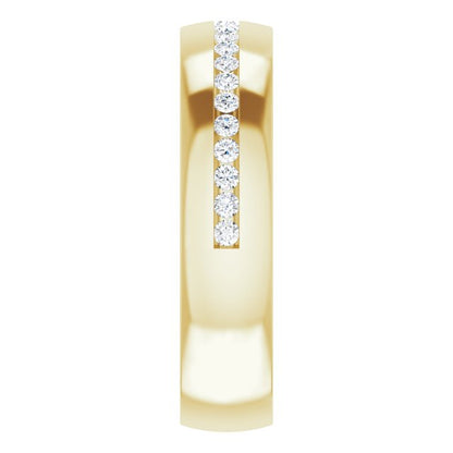 3/8 CTW Natural Diamond Band, 6 mm