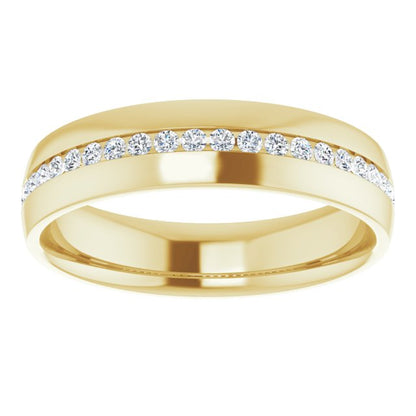 3/8 CTW Natural Diamond Band, 6 mm