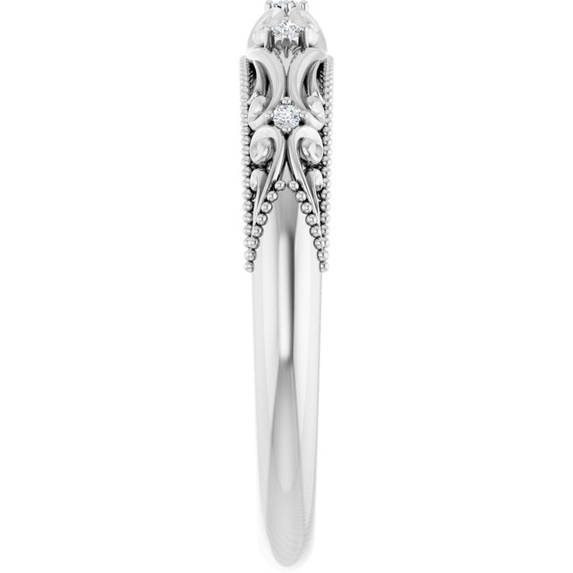 .03 CTW Natural Diamond Matching Band, 3.75 mm