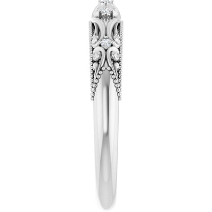 .03 CTW Natural Diamond Matching Band, 3.75 mm