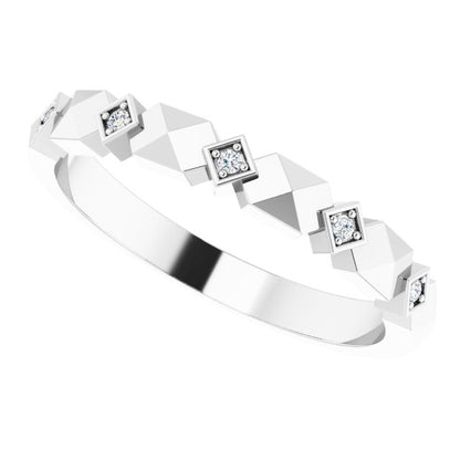 .03 CTW Natural Diamond Band, 2.6 mm