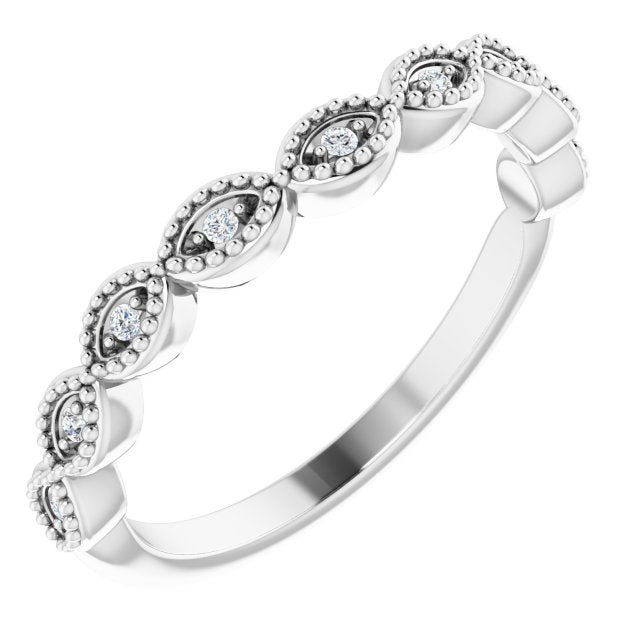 .05 CTW Natural Diamond Matching Band, 2.9 mm