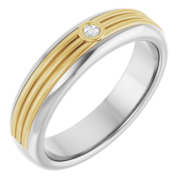 .08 CTW Natural Diamond Mens Band