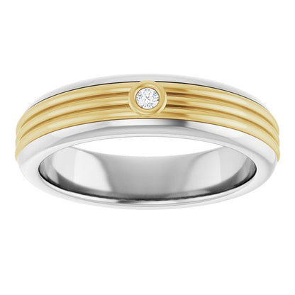 .08 CTW Natural Diamond Mens Band