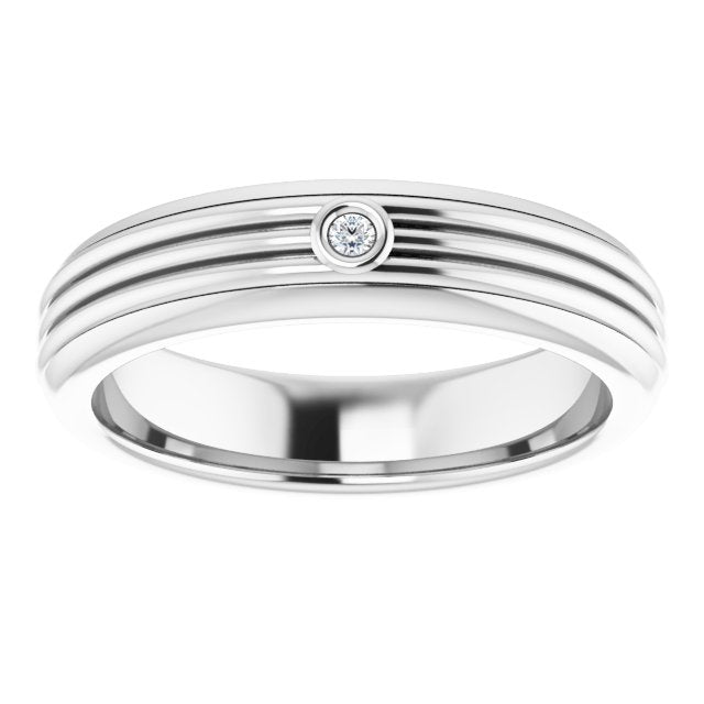 .025 CTW Natural Diamond Mens Band