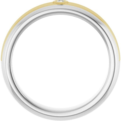 .08 CTW Natural Diamond Mens Band
