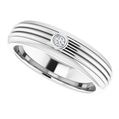 .08 CTW Natural Diamond Mens Band