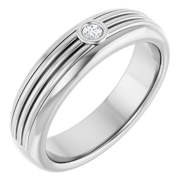 .06 CTW Natural Diamond Mens Band
