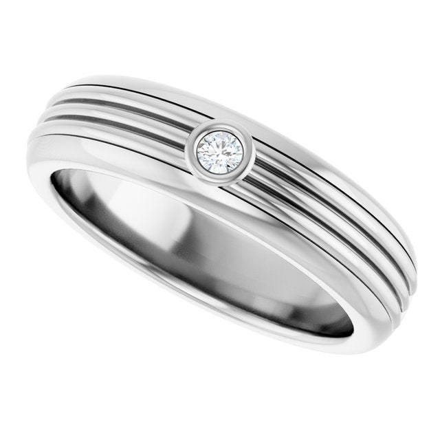 .06 CTW Natural Diamond Mens Band