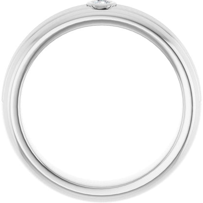 .06 CTW Natural Diamond Mens Band