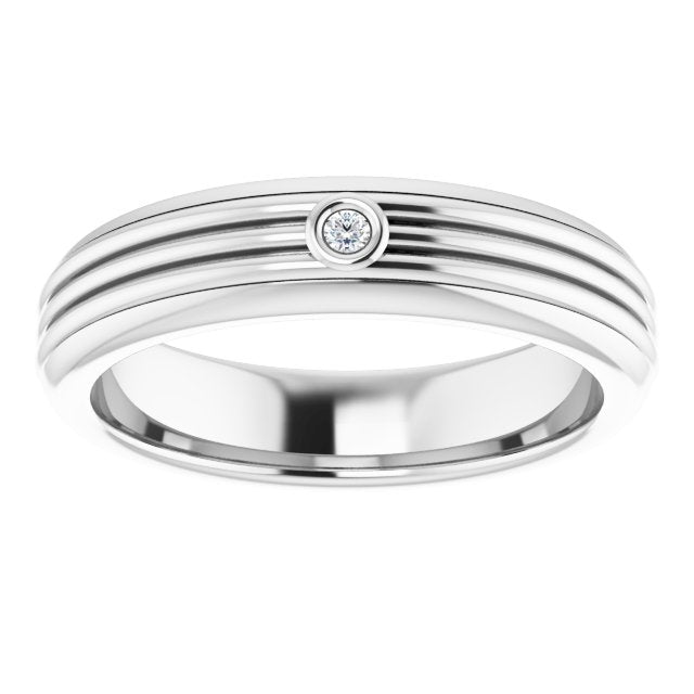 .025 CTW Natural Diamond Mens Band