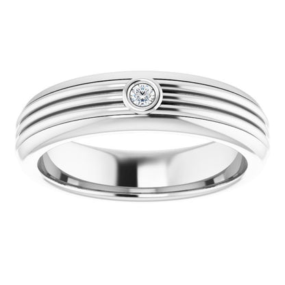 .08 CTW Natural Diamond Mens Band